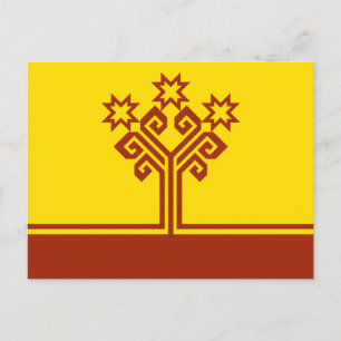 Tchuvashien flagga vykort