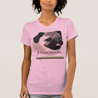 tclip2 skräddarsy Je t'aimemåndag bebe - T Shirt