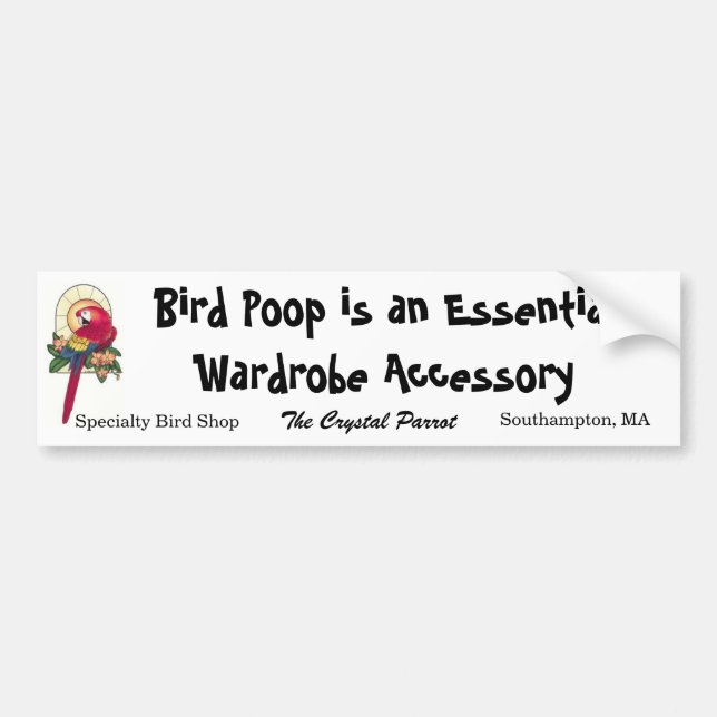 Tcp-fågelPoop Bildekal (Framsidan)