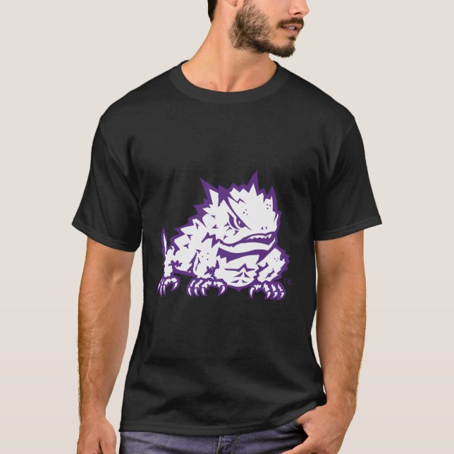 Tcu Horned Frogs Mascot Officiellt licensierad T Shirt (Framsida)