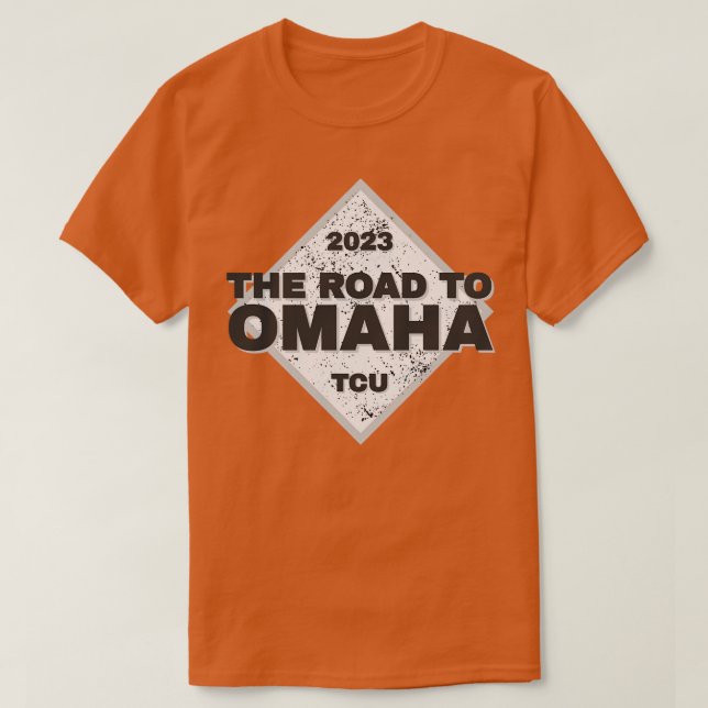 TCU Road to Omaha College Basel 2023 T Shirt (Design framsida)