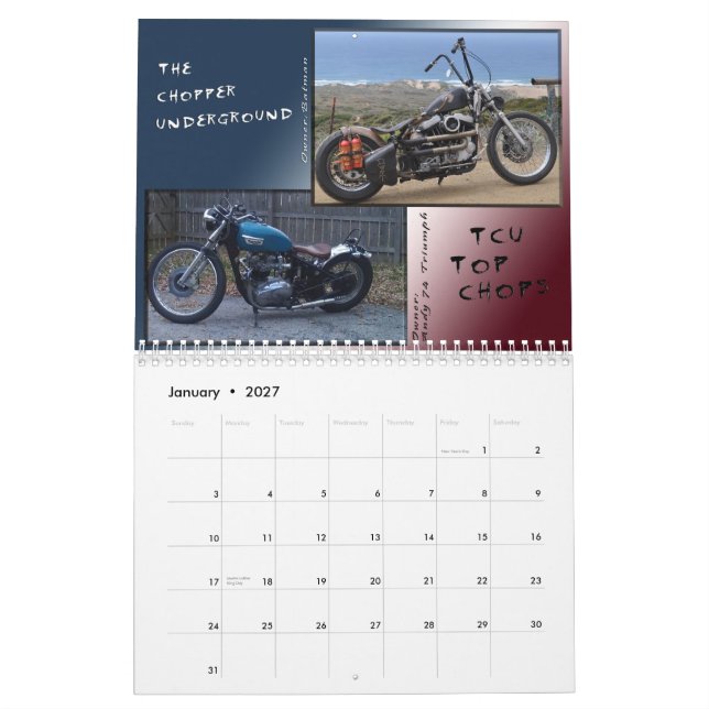 Tcus bästa kalender för kotletter 2012 (Jan 2027)