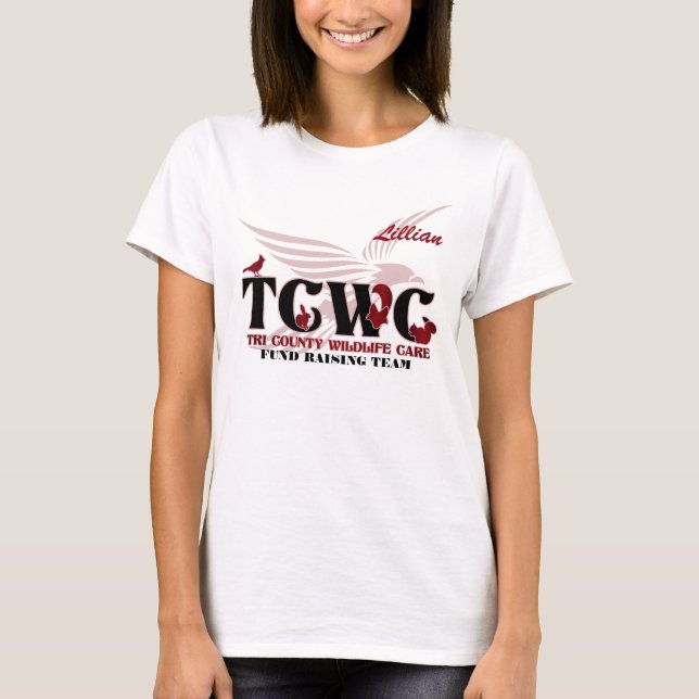 TCWC-Logotyp Volunteer - Anpassningsbar Volunteer/ T Shirt (Framsida)