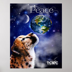 TCWC - Peace on Earth Cheetah Poster