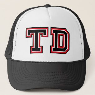 "TD" Monogram-Truckerkeps Keps