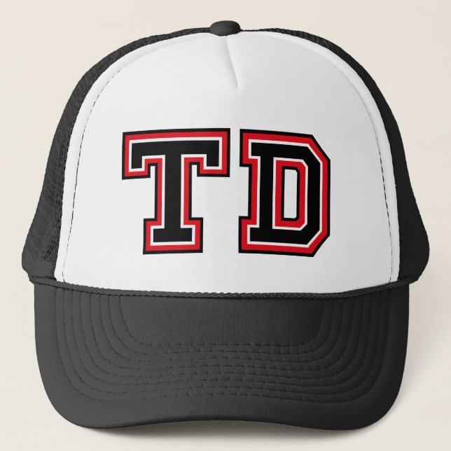 "TD" Monogram-Truckerkeps Keps (Framsida)