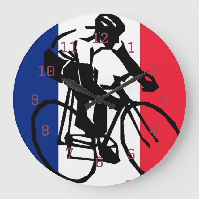 tdf vive le velo anpassad design stor klocka (Framsida)
