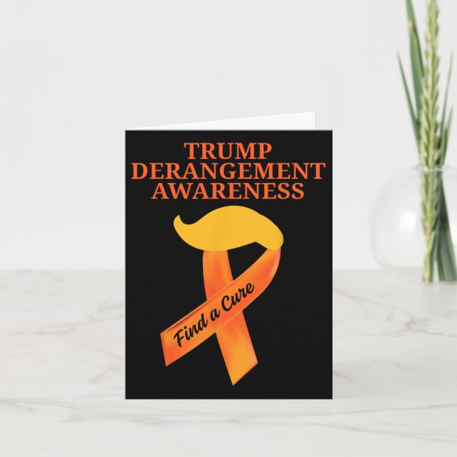 Tds Awareness Trump Derangement Syndrome Awareness Kort (Framsida)