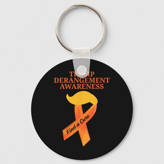 Tds Awareness Trump Derangement Syndrome Awareness Nyckelring (Framsida)