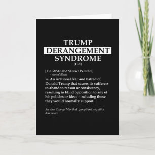 Tds Politisk Definition T-shirt - Trump Derangemen Kort