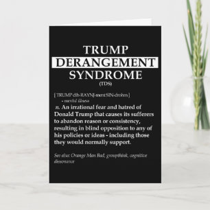 Tds Politisk Definition T-Shirt - Trump Derangemen Kort