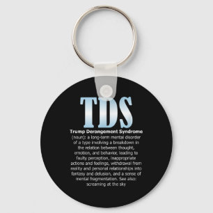 Tds Trump Derangement Syndrome Funny Trump Nyckelring