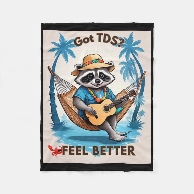 Tds Trump Derangement Syndrome Funny Trump Support Fleecefilt (Framsidan)