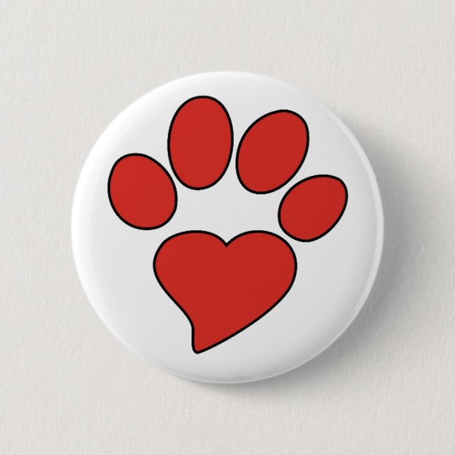 TDU Paw-knapp - Rund Knapp (Framsida)