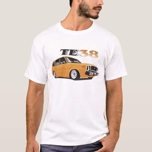 Te38 Corolla Wagon-koppar Tee (Framsida)