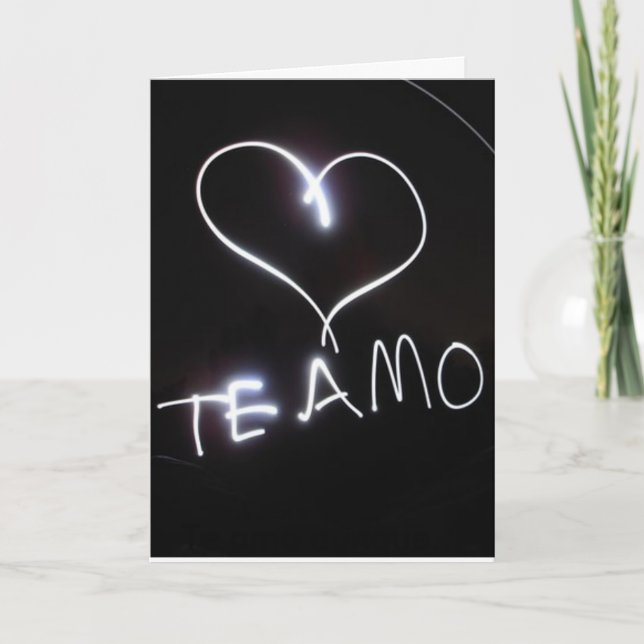 Te amo aunque… kort (Framsida)