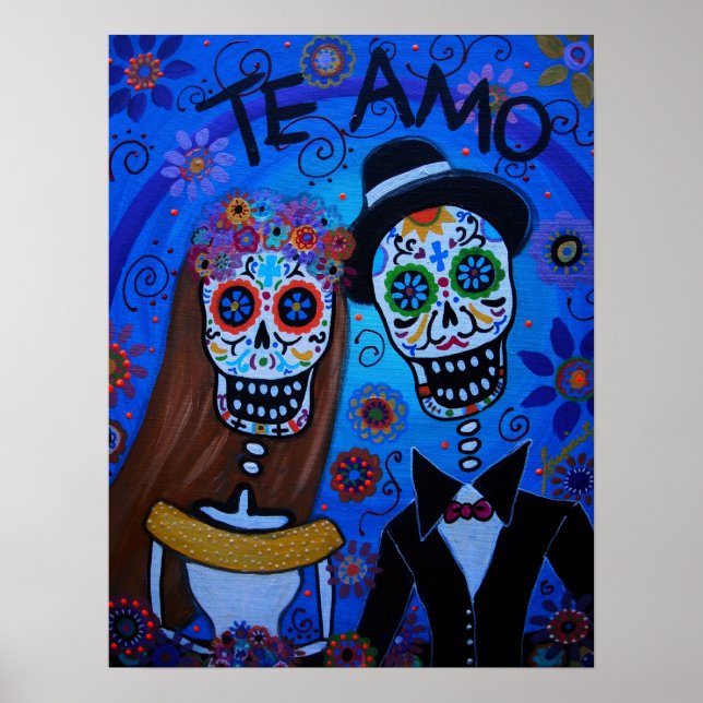 TE AMO BRÖLLOP COUPLE POSTER (Framsidan)