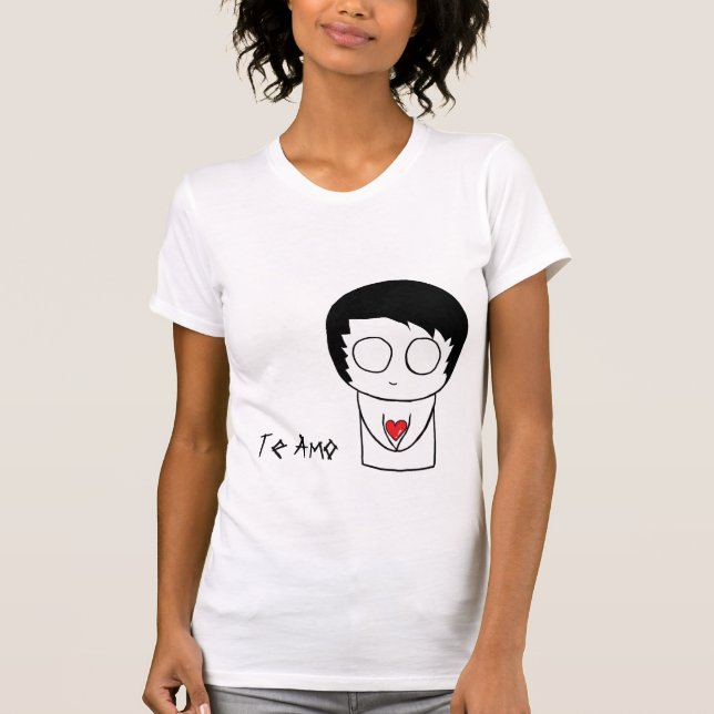 Te Amo Emo T-shirt (Framsida)