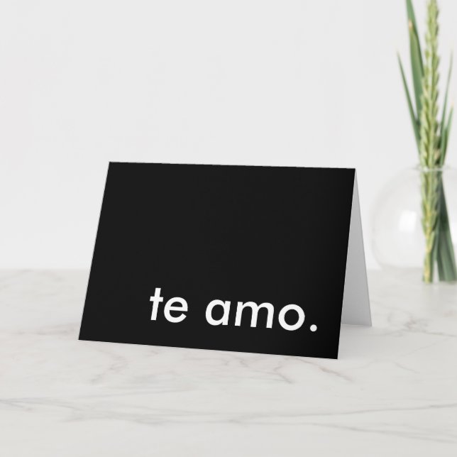 te Amo. Helgkort (Framsida)