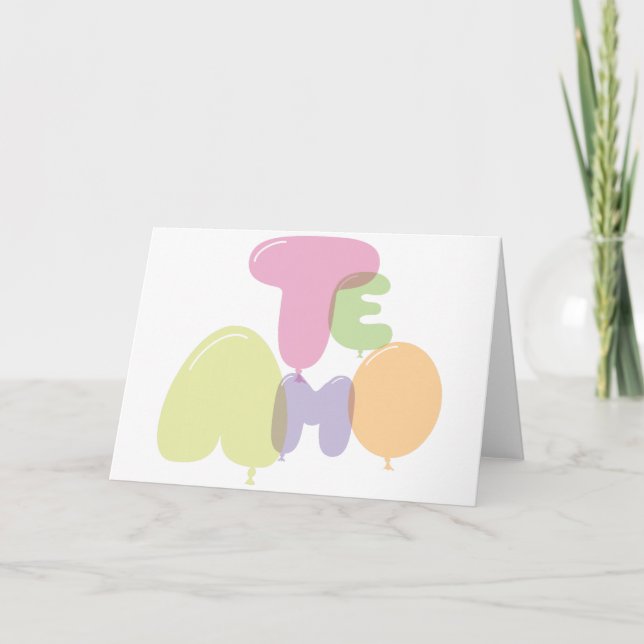 Te amo - Jag älskar dig i spanjor Kort (Framsida)