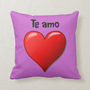 Te amo - Jag älskar dig i spanjor Kudde