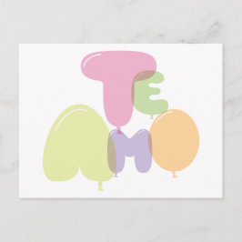 Te amo - jag kärlek er på spanska vykort