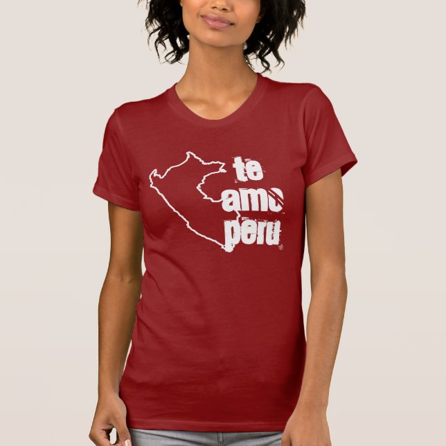 Te Amo Peru Tee Shirt (Framsida)