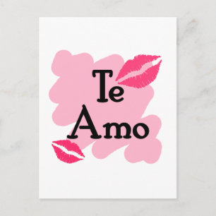 Te Amo - spanska I kärlek du Vykort