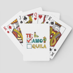 Te Amo Tequila Cinco De Mayo Funny Casinokort
