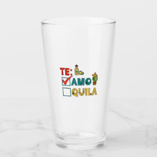 Te Amo Tequila Cinco De Mayo Funny Glaskopp