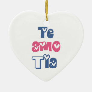 Te Amo Tia Julgransprydnad Keramik