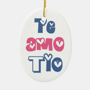 Te Amo Tio Julgransprydnad Keramik
