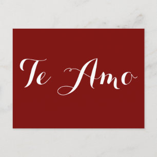 Te Amo Vykort