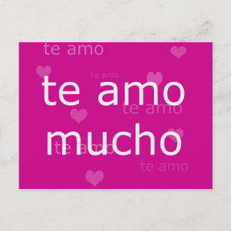 Te Amo-vykort Vykort
