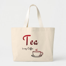 Te är min kaffe jumbo tygkasse