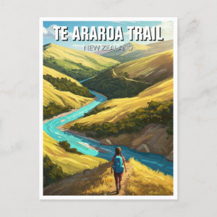 Te Araroa Stig Resor Vykort