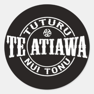 Te Atiawa Tuturu Nui Tonu Runt Klistermärke