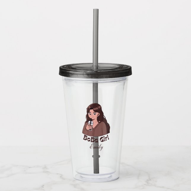 te av boba te bubbla take away mugg (Framsida)