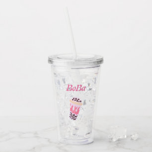 te av boba te bubbla take away mugg