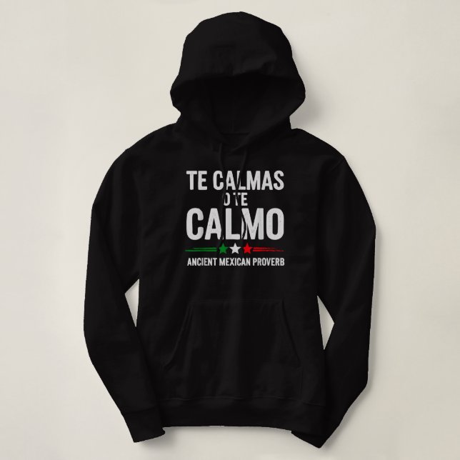 Te Calmas O Te Calmo Funny Spansk högtalare T Shirt (Design framsida)