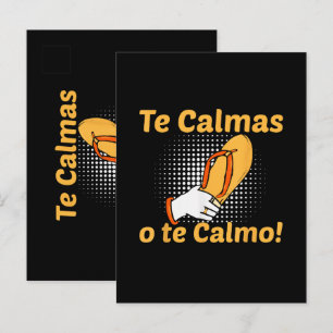 Te Calmas O Te Calmo Spansk Mor Mexikansk Rolig Inbjudan Vykort