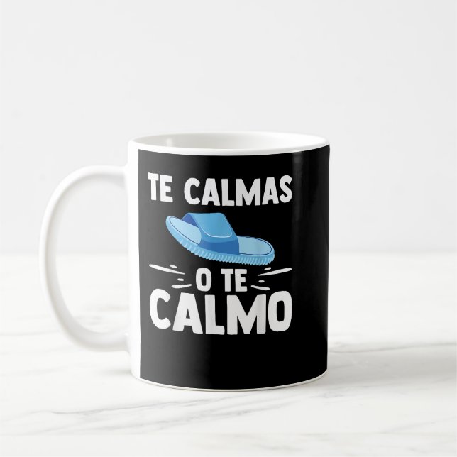 Te Calmas O Te Calmo Spanska lärarinna Kaffemugg (Vänster)