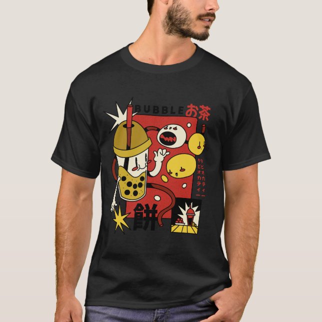  té de burbujas t shirt (Framsida)