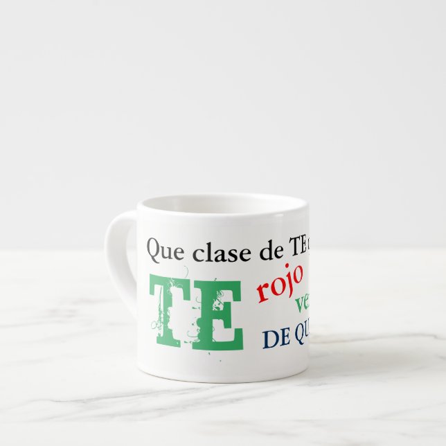 Te de querer mugg tea mugg espressomugg (Framsida vänster)