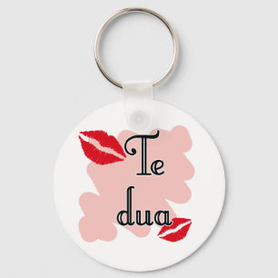 Te dua - Alban - jag älskar dig Nyckelring