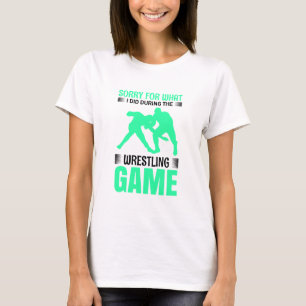 Te för brottning av spelapologi t shirt