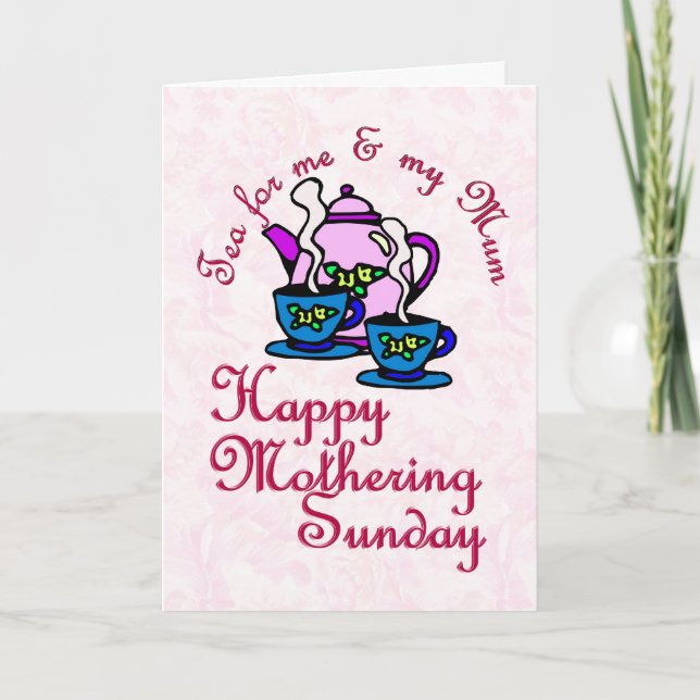 Te för mig och mamma - Glad mors dag Kort (Framsida)