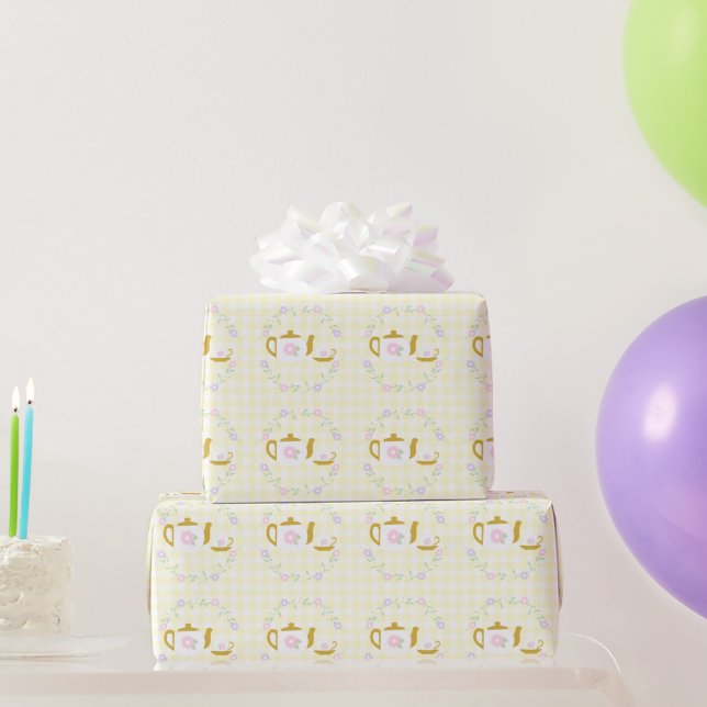 Te för två flicka 2-årsdag presentpapper (Festgåvor)