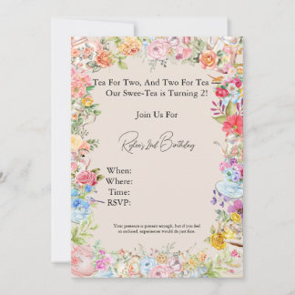 Te för två inbjudningar