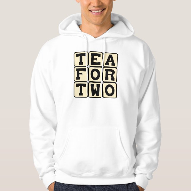 Te för två, intim dryck sweatshirt (Framsida)